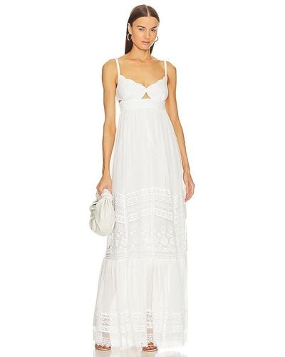 Saloni Naki Long Dress - White