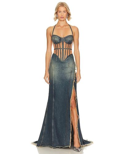 h:ours Selene Gown - Blue