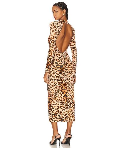 ROTATE BIRGER CHRISTENSEN Cheetah Long Dress - Multicolor