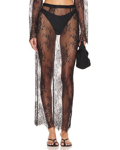 House of Harlow 1960 X Revolve Dionne Lace Maxi Skirt - Black