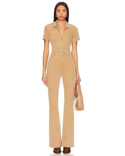 Free People X We The Free Jayde Flare Jumpsuit - Natural