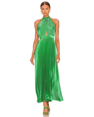 L'idée Renaissance Midi Dress - Green