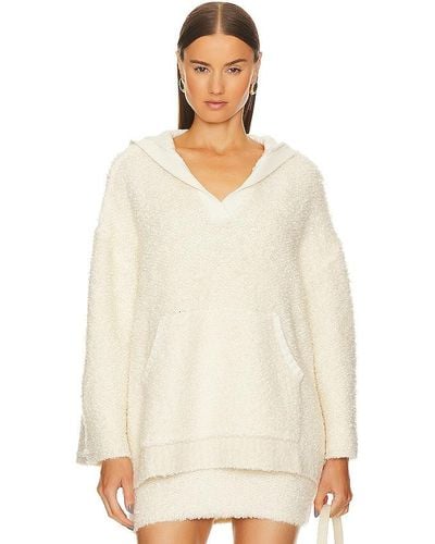 GRLFRND Aldis Boucle Sweater - White