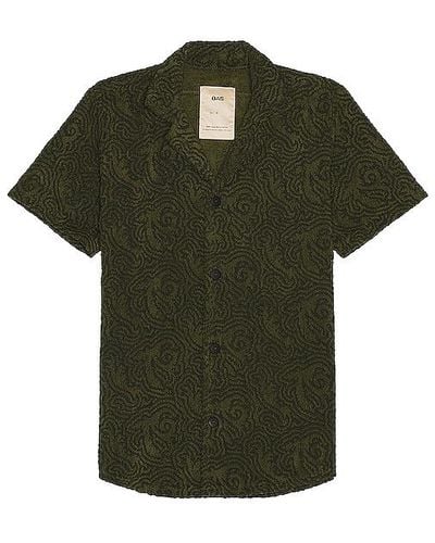 Oas Squiggle Cuba Terry Shirt - Green