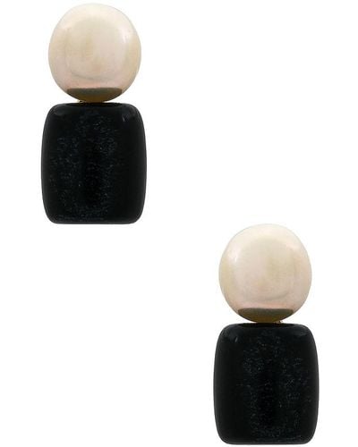 Lele Sadoughi Pebble Stud Earrings - ブラック