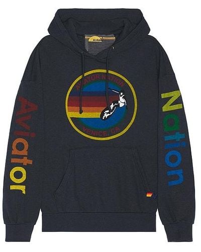 Aviator Nation Pullover Hoodie - Blue