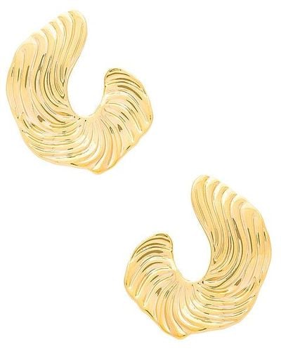 Amber Sceats Curve Earrings - Metallic