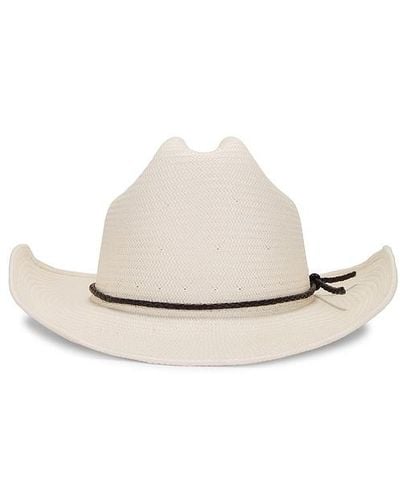 Brixton Range Straw Cowboy Hat - White