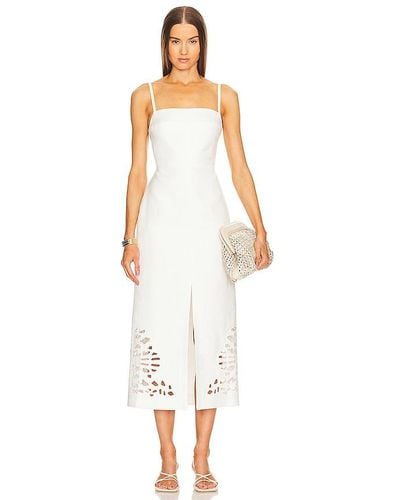 Acler Delacourt Midi Dress - White