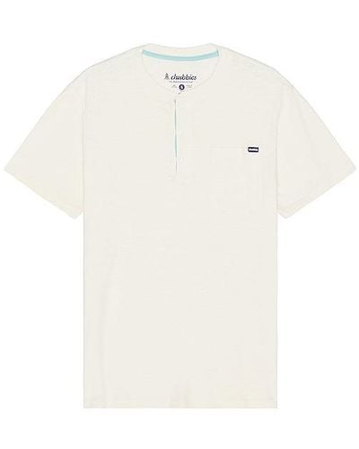 Chubbies The Slice Of Life Henley Shirt - White