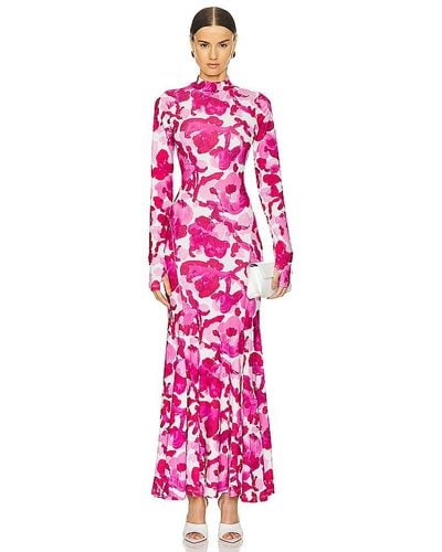 Essentiel Antwerp Flustered Printed Dress - Pink