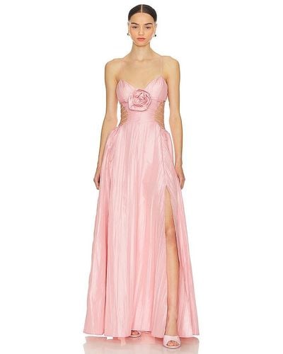 For Love & Lemons Gwenyth Gown - Pink