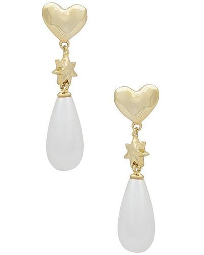 Luv Aj The Pearl Star Studs - White