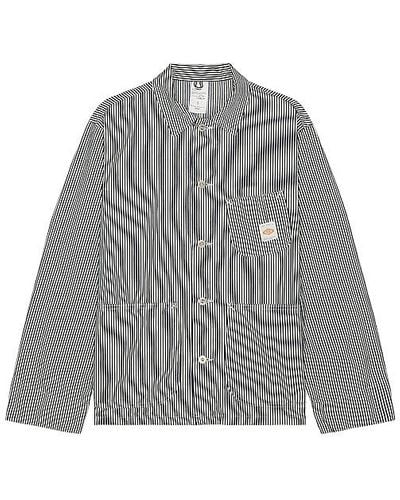 Nudie Jeans Howie Hickory Chore Jacket - Gray