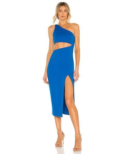 Nbd Kody Cutout Midi Dress - Blue