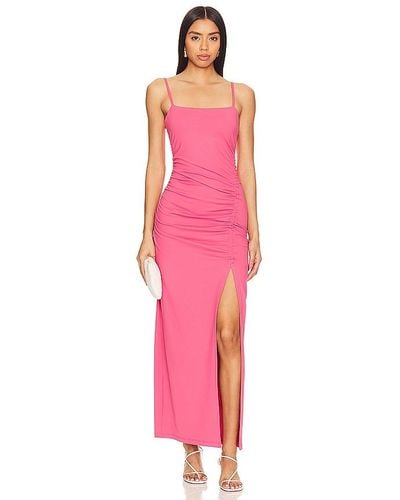 Susana Monaco Ruched Maxi Dress - Pink