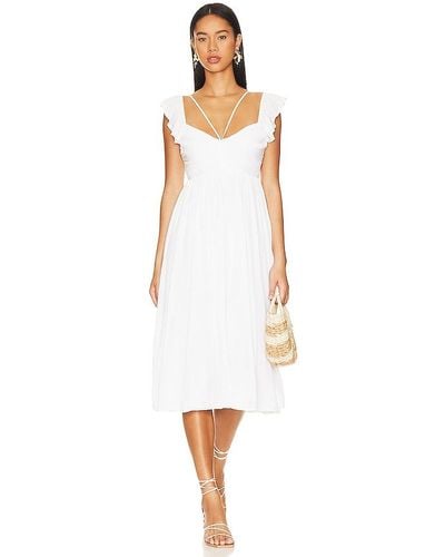 Tularosa Katrina Midi Dress - White