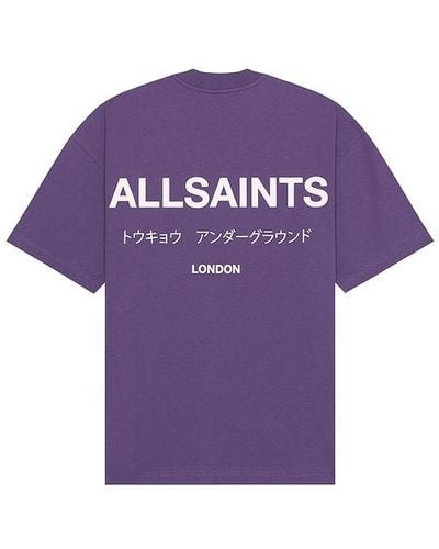 AllSaints Camiseta - Morado