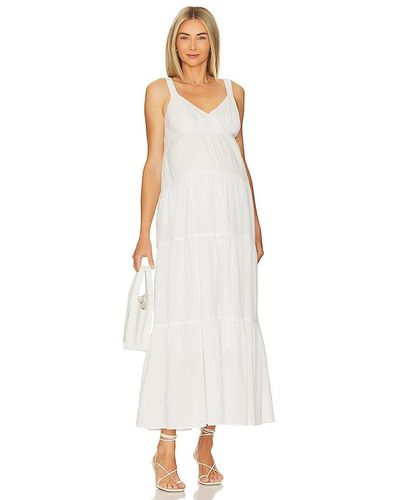 HATCH Katherine Maternity Maxi Dress - White