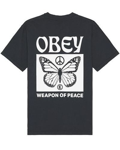 Obey SHIRTKLEIDER WEAPON OF PEACE - Schwarz