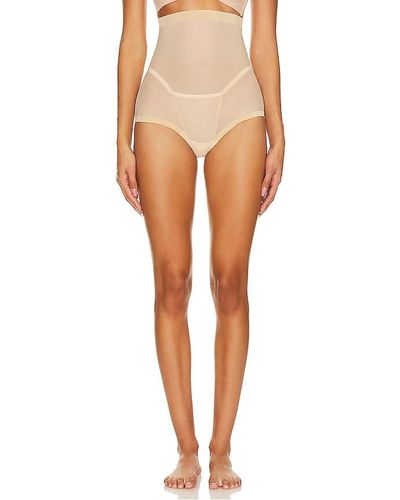 Wolford Tulle Control High Waist Panty - Natural