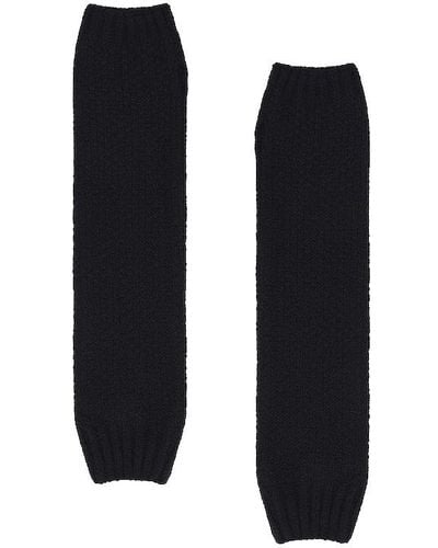 Free People Amour Knit Arm Warmers - Black