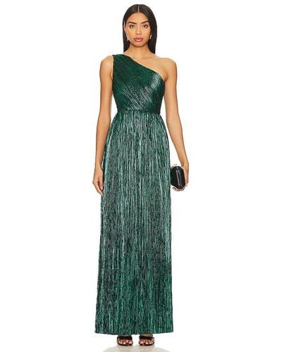 House of Harlow 1960 X Revolve Claire Pleated Gown - Green