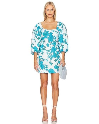 MISA Los Angles ROBE COURTE GIADA - Bleu