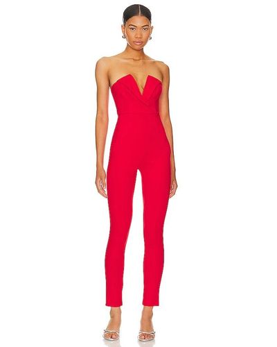 superdown Madi strapless jumpsuit - Rojo