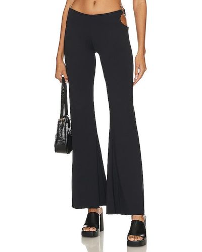 Indah Leticia Ring Bootleg Trousers - Blue