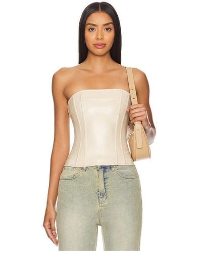WeWoreWhat Strapless Corset Top - White
