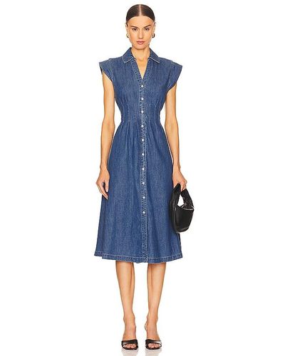 Veronica Beard MIDI-KLEID RUBEN - Blau