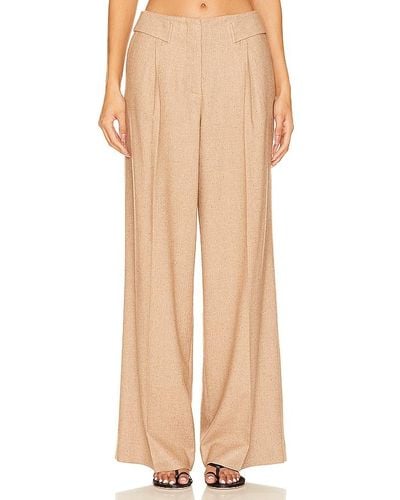 Remain Wide Pant With Eyelet Belt - Natural