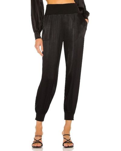 Bobi Black Sleek Textured Pant