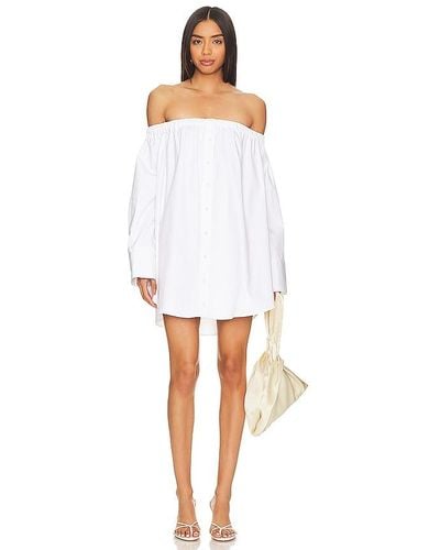 Camila Coelho Fenna Off Shoulder Mini Dress - White