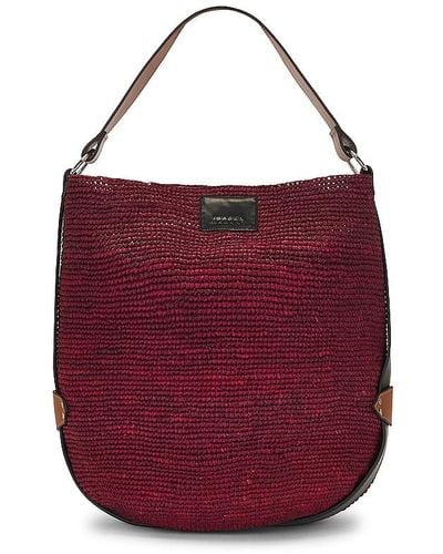 Isabel Marant STROH-TASCHE BAYIA - Rot