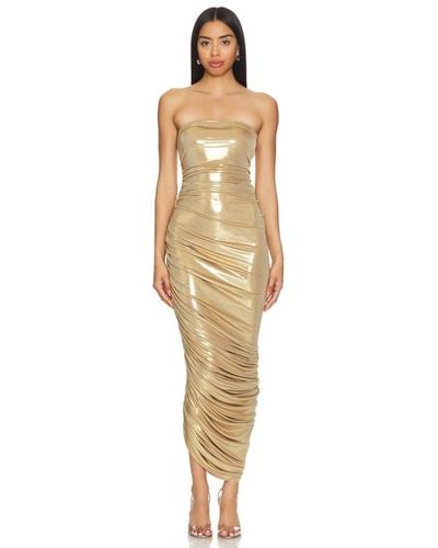 Norma Kamali Strapless Diana Gown - Natural