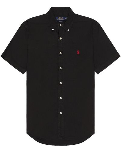 Polo Ralph Lauren Oxford Short Sleeve Shirt - ブラック