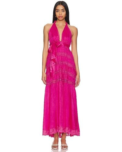 LoveShackFancy Vendima Dress - Pink