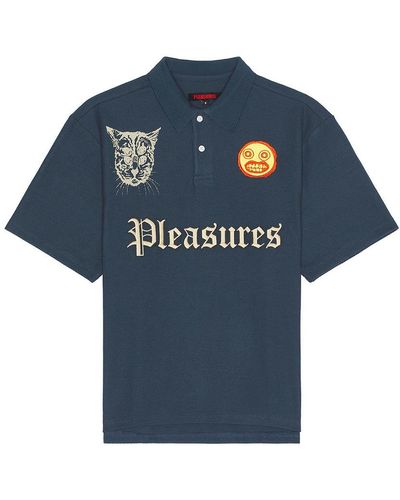 Pleasures ポロシャツ - ブルー