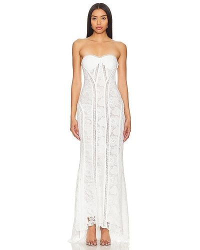 Rococo Sand X Revolve Paris Lace Gown - White