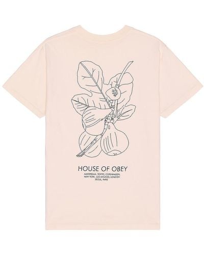 Obey Tシャツ - ピンク