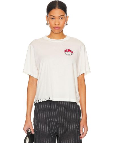 Lauren Moshi Rue Mini Mushrooms Tシャツ - ホワイト