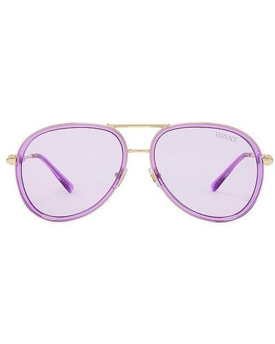Versace Aviator Sunglasses - Purple