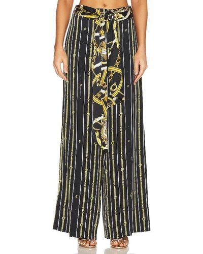 Camilla Belted Wide Leg Pant - Multicolor