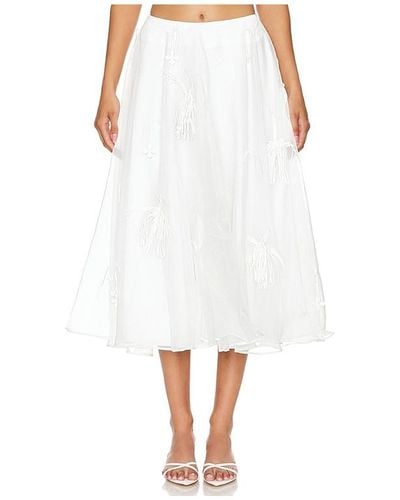 Bardot Marcelle Midi Skirt - White