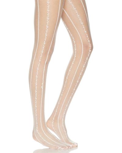 Stems TIGHTS ANEMONE SHEER - Natur