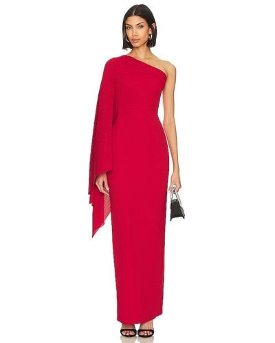 Solace London Lillia Maxi Dress - Red