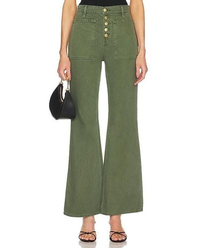 Ulla Johnson Lou Button Front Vintage Flare - Green