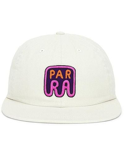 by Parra Fast Food Logo 6 Panel Hat - White
